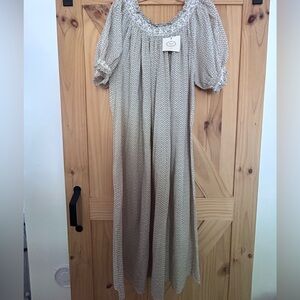 NWT Doen Marisol Pink Floral Nightgown xL